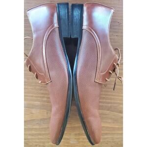 Royal Shoes Men’s Size 11 Brown Textured Pointed Toe Oxfords Dress Shoes